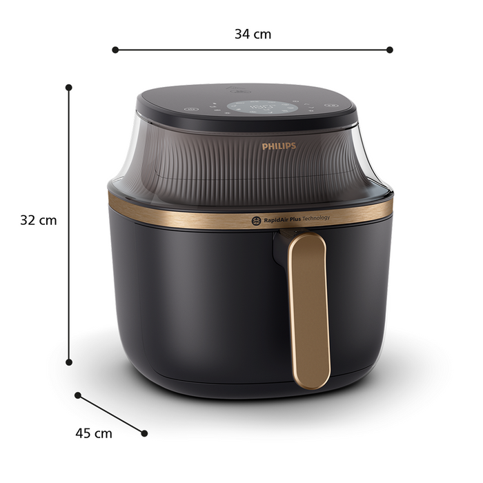 Refurbished Philips Digital 7.2 Ltr Airfryer with Rapid Air Technology - NA342/00
