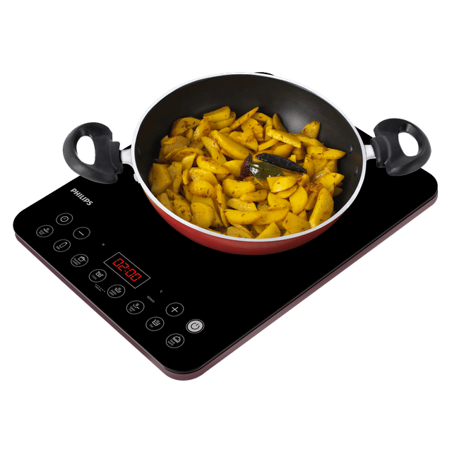 Refurbished PHILIPS HD4996/00 2100W Induction Cooktop with 8 Preset Menus - HD4996/00-REF