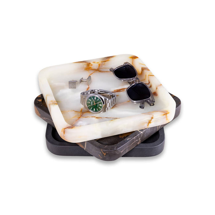 Robbie Genuine Marble Tray and Catch-All