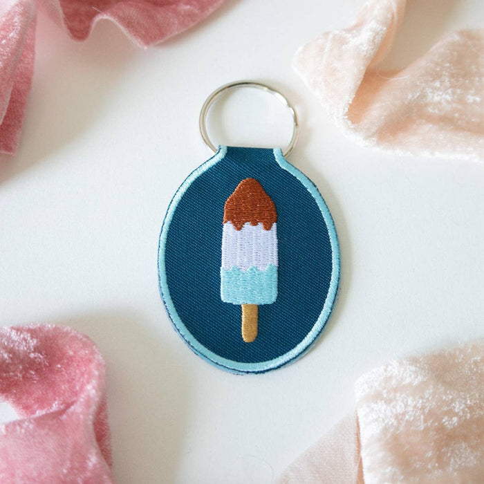 Rocket Pop Embroidered Keychain
