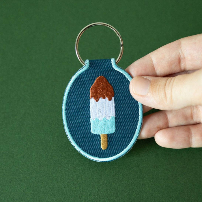 Rocket Pop Embroidered Keychain
