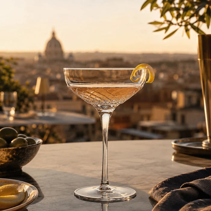 Roma 1960 Cocktail Coupe Glasses