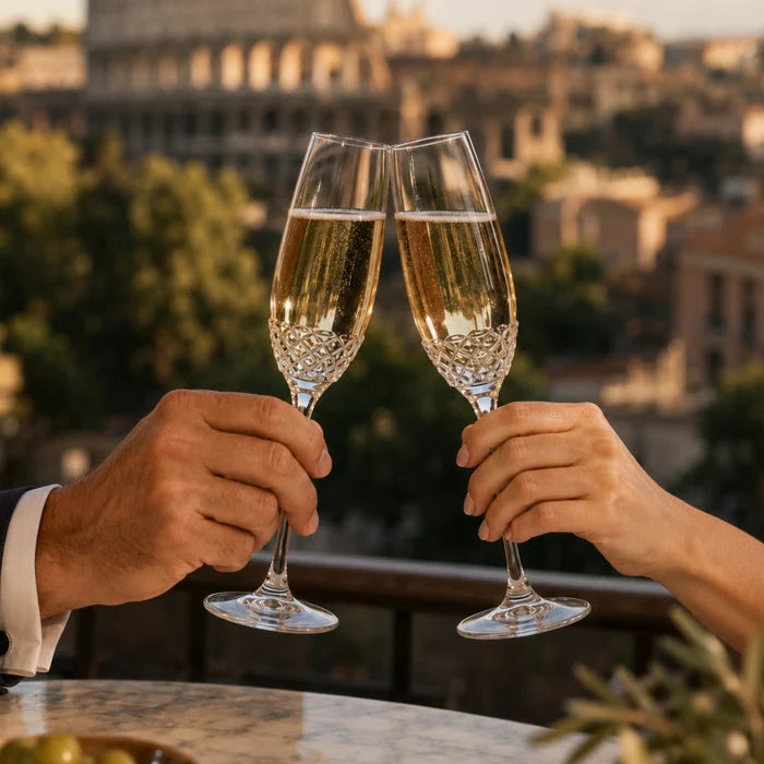 Roma 1960 Flute Glasses