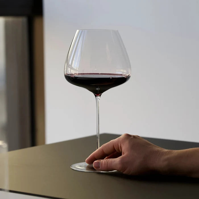 Sapientia Burgundy Glasses