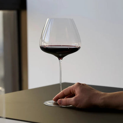 Sapientia Burgundy Glasses