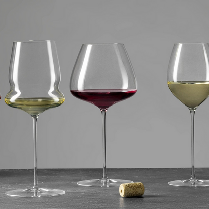 Sapientia Burgundy Glasses