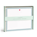 Scalloped Heart Flat Note Set
