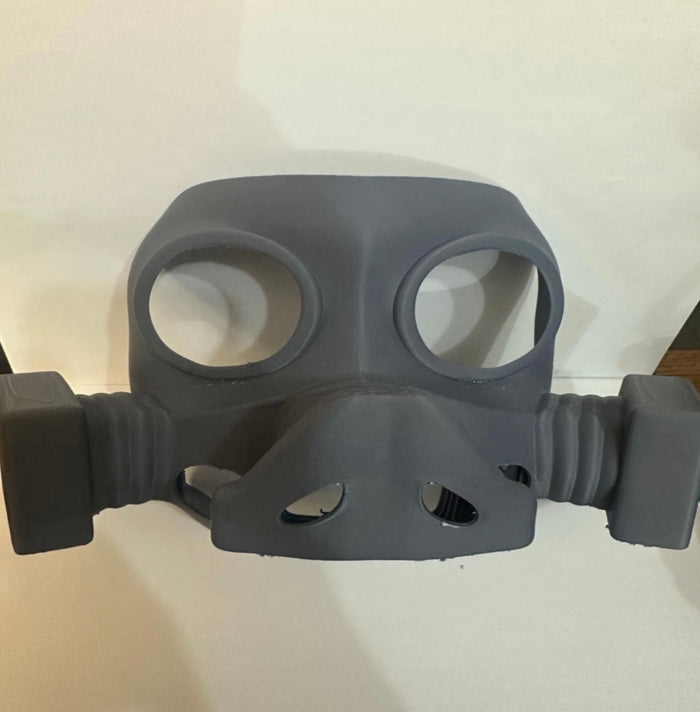 Sci-Fi Gas Mask Helmet Front – Steampunk & Post-Apocalyptic Cosplay Prop - UK delivery included.