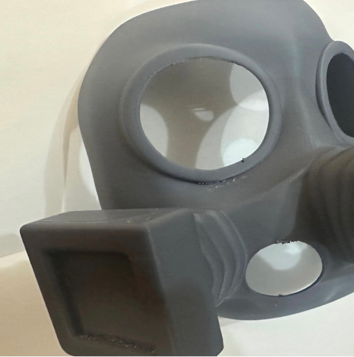 Sci-Fi Gas Mask Helmet Front – Steampunk & Post-Apocalyptic Cosplay Prop - UK delivery included.