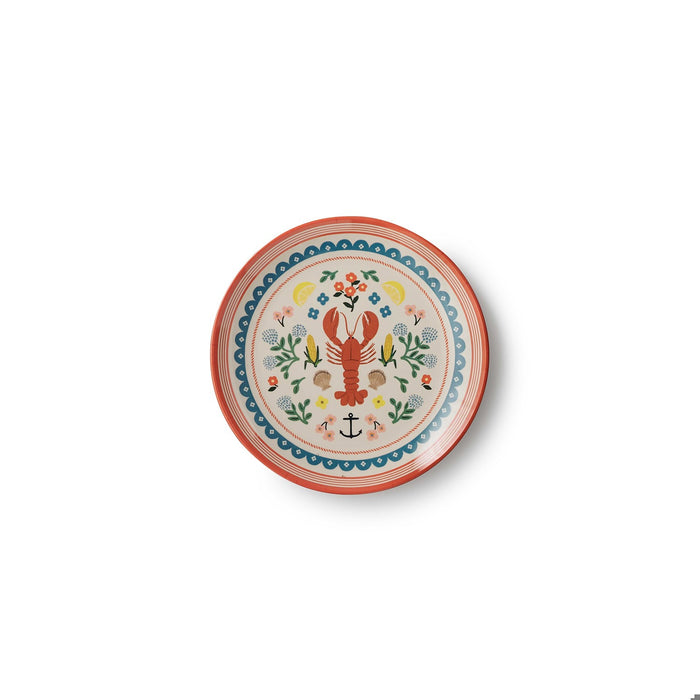 Seaside Melamine Dessert Plate Set