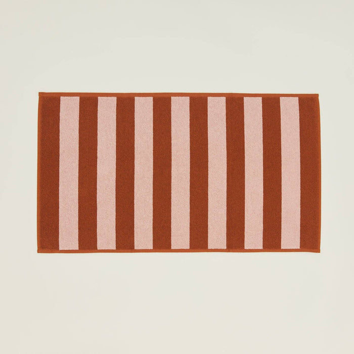 Simple Striped Terry Bath Mat