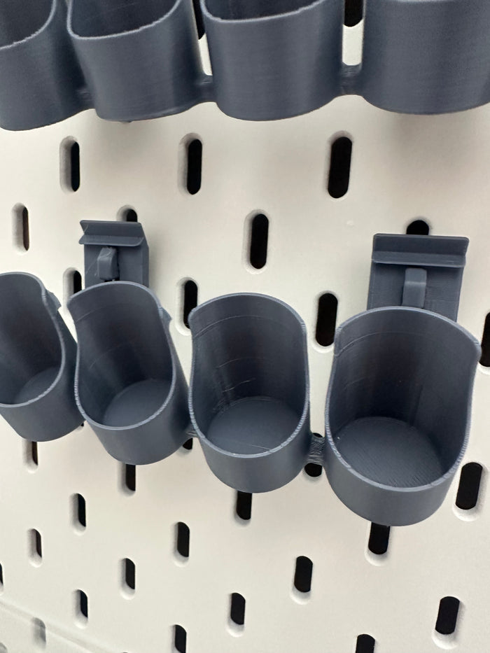 SKÅDIS Pegboard Paint Storage System – Holds 32 Vallejo & Army Painter Paints + Brush Holders (UK Delivery Included)