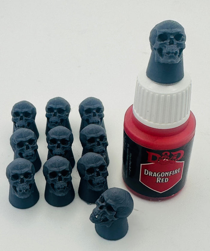 Skull Paint Bottle Cap Swatches | Dropper Bottles