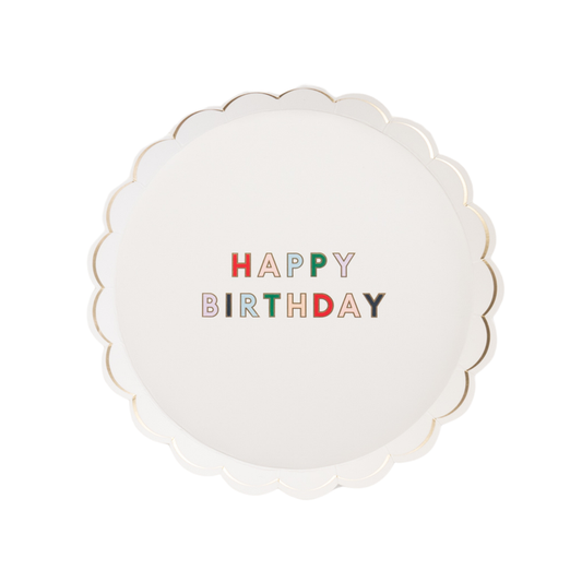 Small Happy Birthday Plate