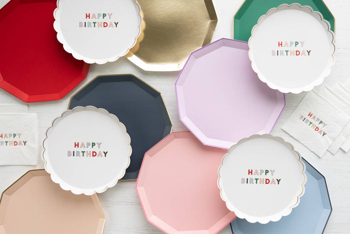 Small Happy Birthday Plate