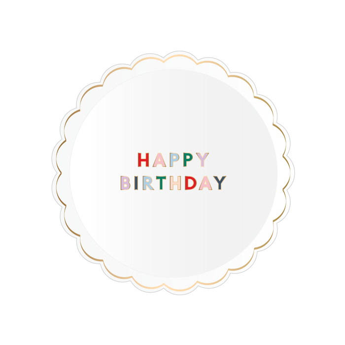 Small Happy Birthday Plate