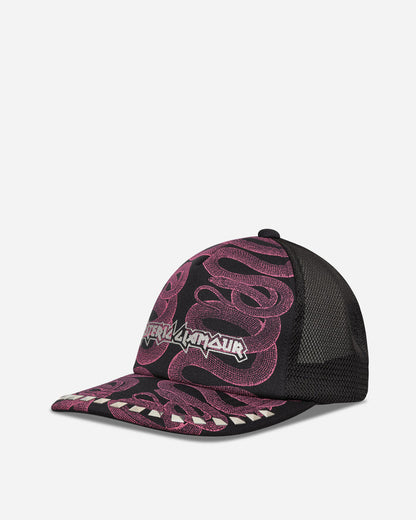 Hysteric Glamour Wmns Snake Loop Studded Mesh Cap Black Hats Caps 01263QH02 96