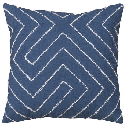 SONNE GREEN/WHITE COLOR BLOCK MODERN INDUSTRIAL THROW PILLOW