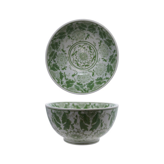 Stoneware Green Bowl