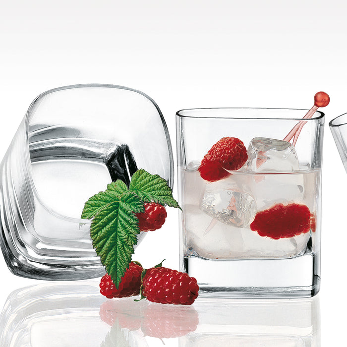 Italian Premium Juice Glasses | 8oz | Strauss | Set of 6 - Luigi Bormioli USA