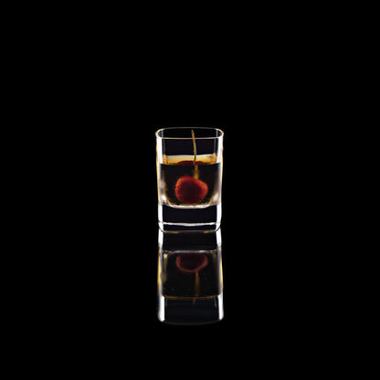 Italian Premium Liqueur Shot Glasses | 2oz | Strauss | Set of 6 - Luigi Bormioli USA