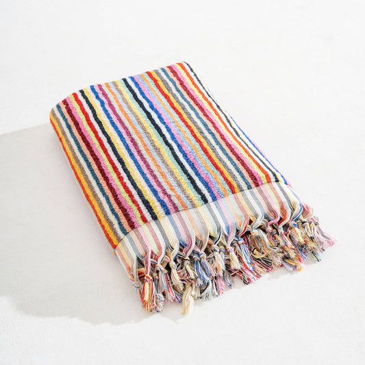 Stripe Handloom Bath Turkish Towels Vintage Bohemian Look