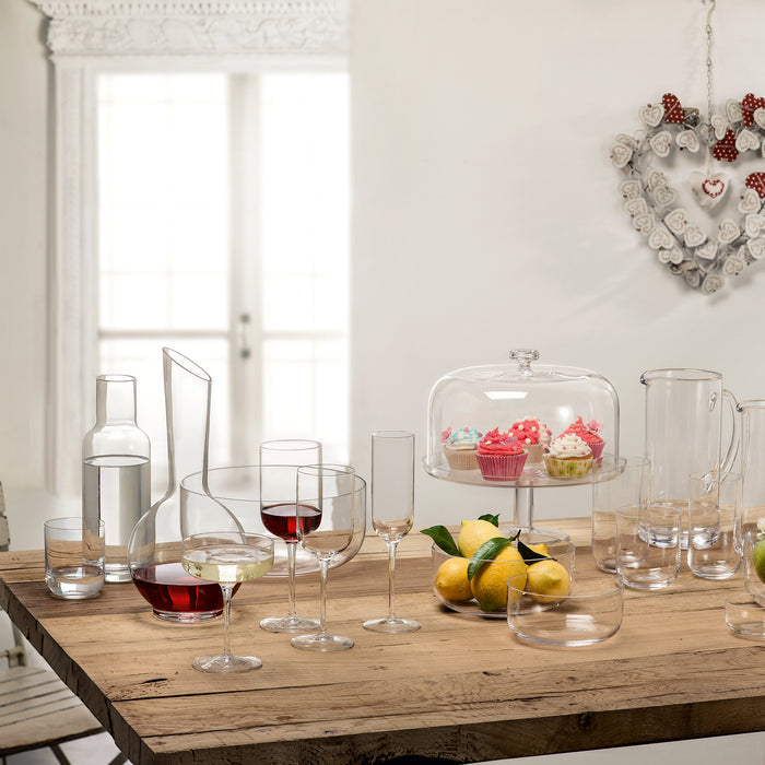 Italian Premium Champagne Flute Glasses | 7oz | Sublime | Set of 4 - Luigi Bormioli USA