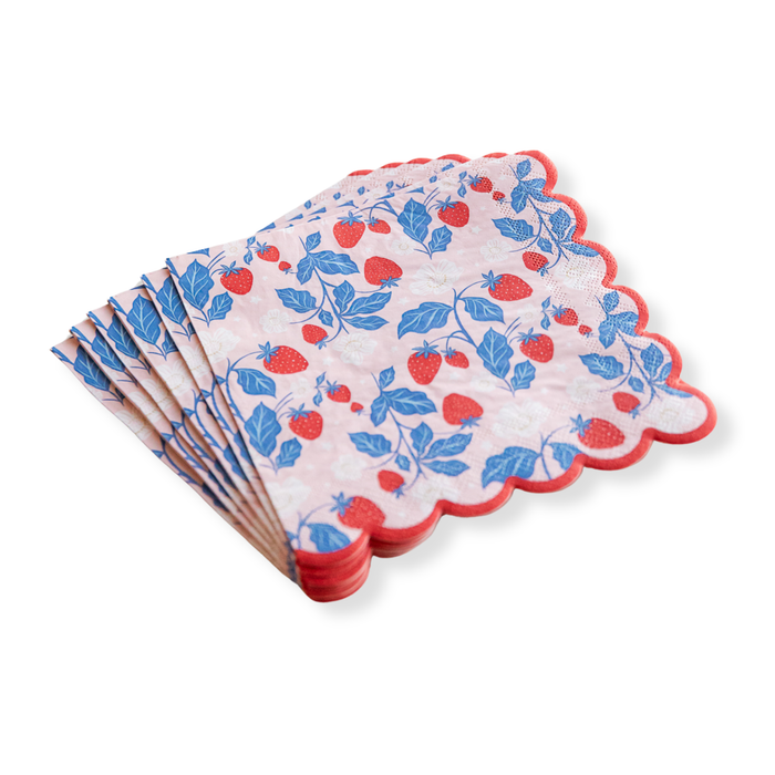 SUMMER STRAWBERRY LARGE NAPKINS