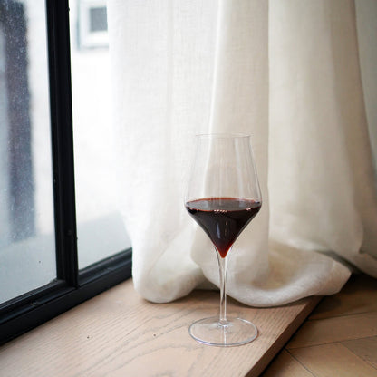 Italian Premium Bordeaux Red Wine Glasses | 18.5oz | Supremo | Set of 2 - Luigi Bormioli USA