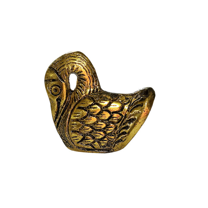 Swan metal knob