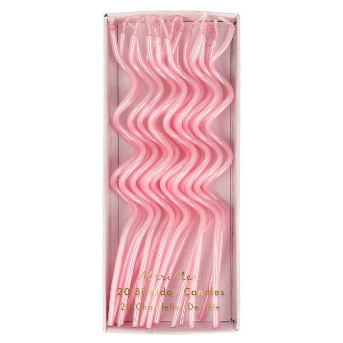 Swirly Candles - Pink