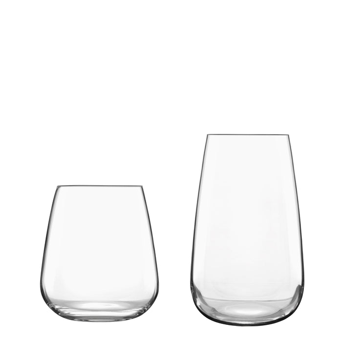 Italian Premium 8pc Barware Set | Talismano | 4 Lowball Glasses & 4 Highball Glasses - Luigi Bormioli USA