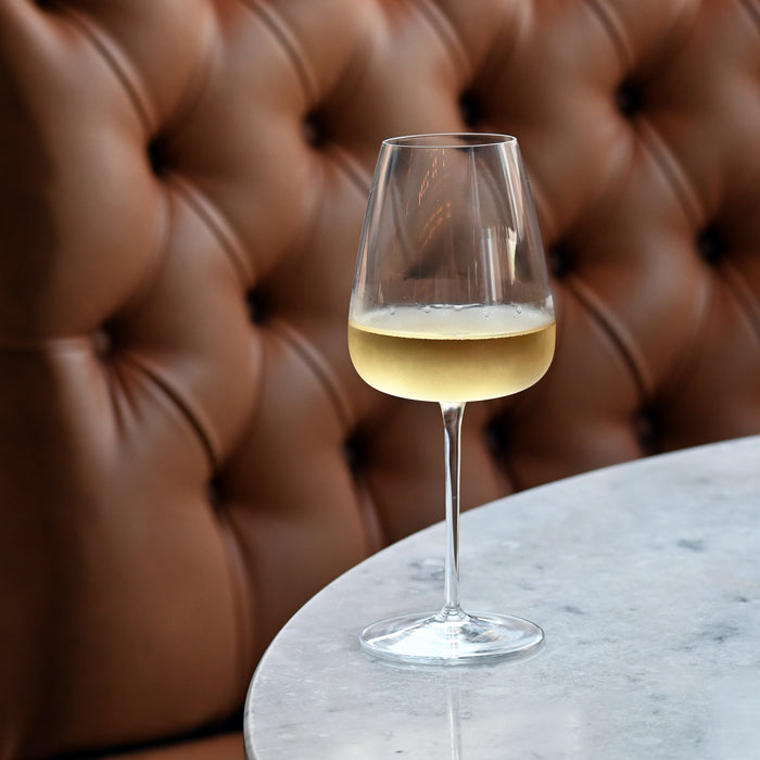 Italian Premium Chardonnay White Wine Glasses | 15.25oz | Talismano | Set of 4 - Luigi Bormioli USA