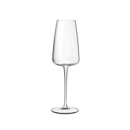 Italian Premium Flute Glasses | 7oz | Talismano | Set of 4 - Luigi Bormioli USA