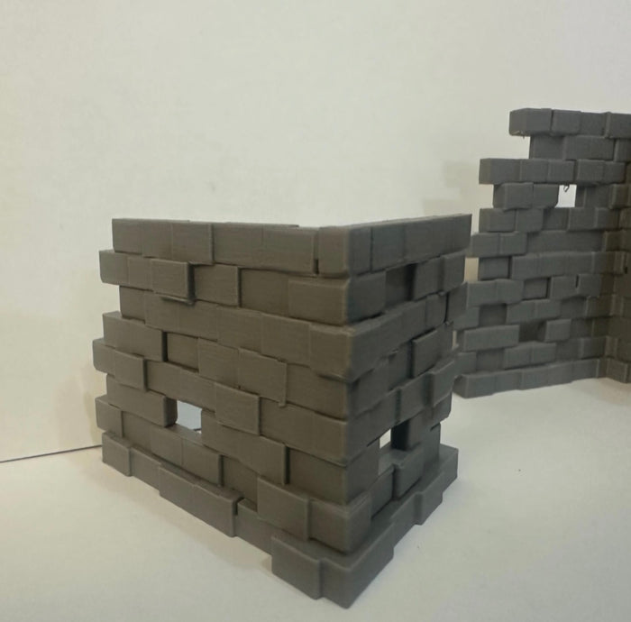 Tavern Scatter Terrain Set – Table, Stools, Fireplace, Crates & Walls (12 Pieces) - UK delivery included.