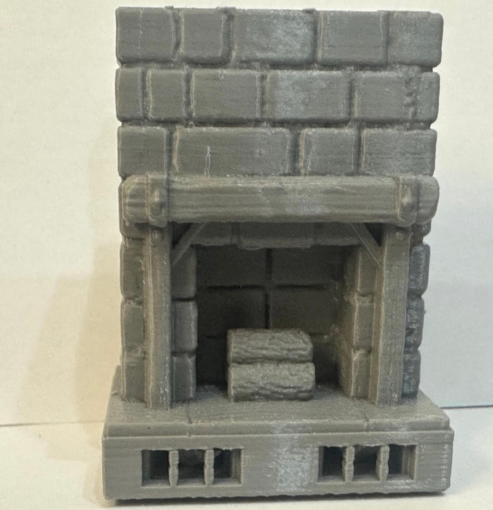 Tavern Scatter Terrain Set – Table, Stools, Fireplace, Crates & Walls (12 Pieces) - UK delivery included.