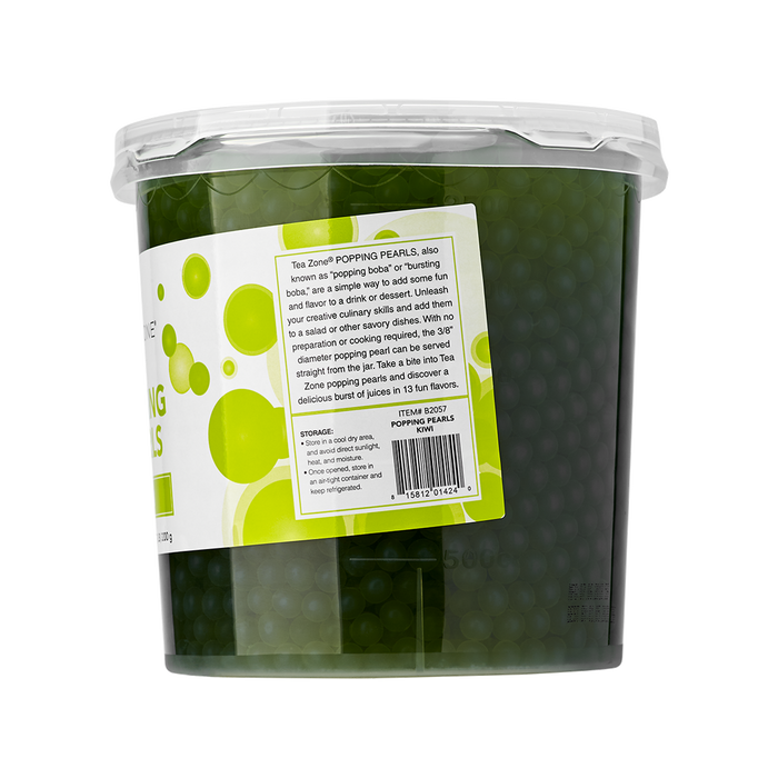 Tea Zone Kiwi Popping Pearls (7 lbs) Case of 4