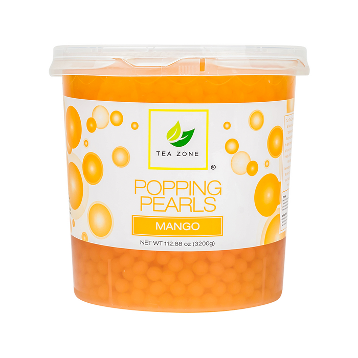 Tea Zone Mango Popping Pearls (7 lbs) Case of 4