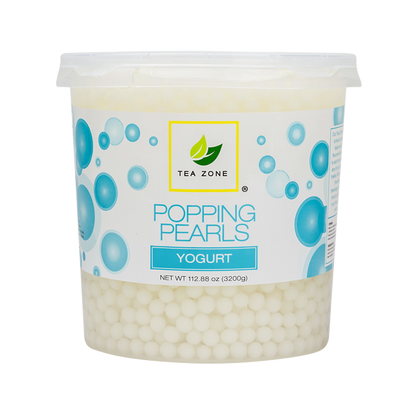 Tea Zone Yogurt Popping Pearls (7 lbs) case of 4