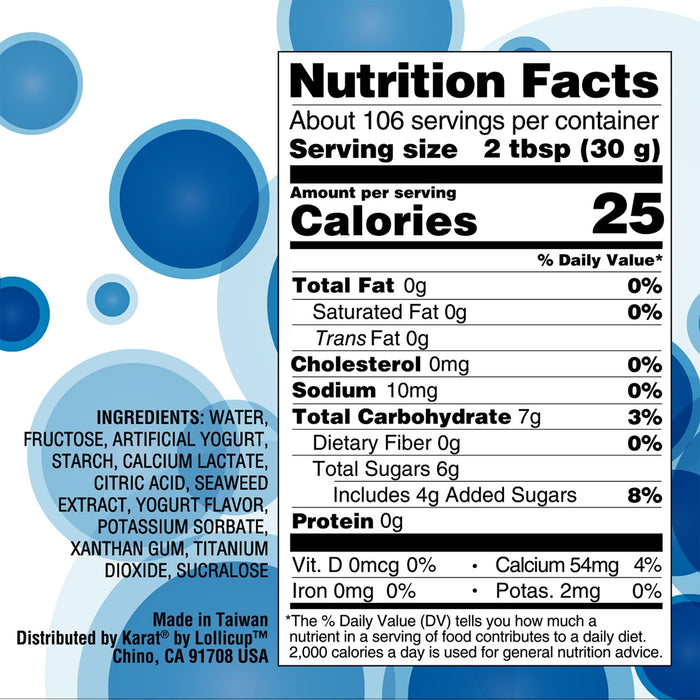 Tea Zone Yogurt Popping Pearls (7 lbs) case of 4