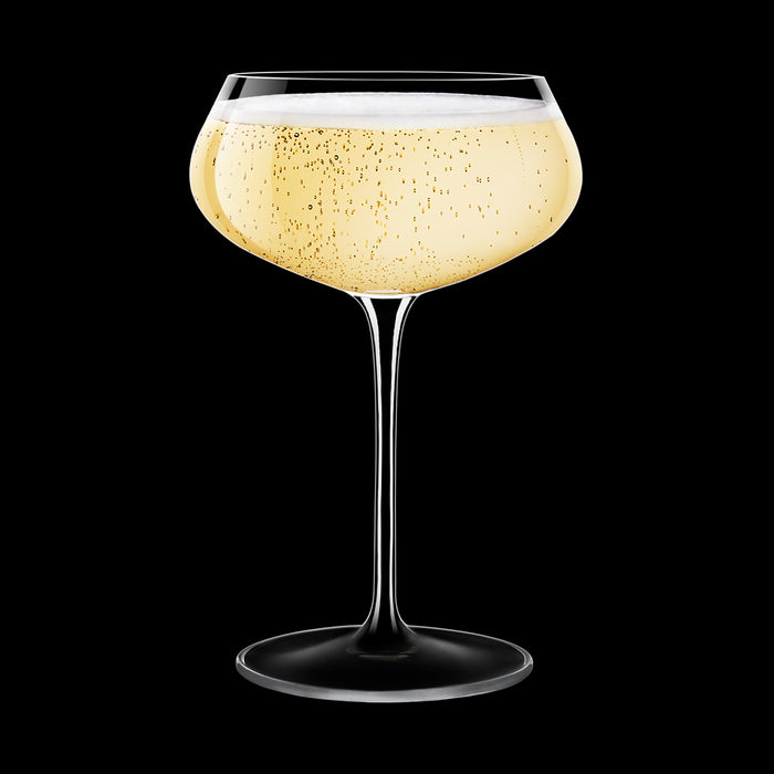 Italian Premium Spumante Coupe Glasses | 10.25oz | Tentazioni | Set of 6 - Luigi Bormioli USA