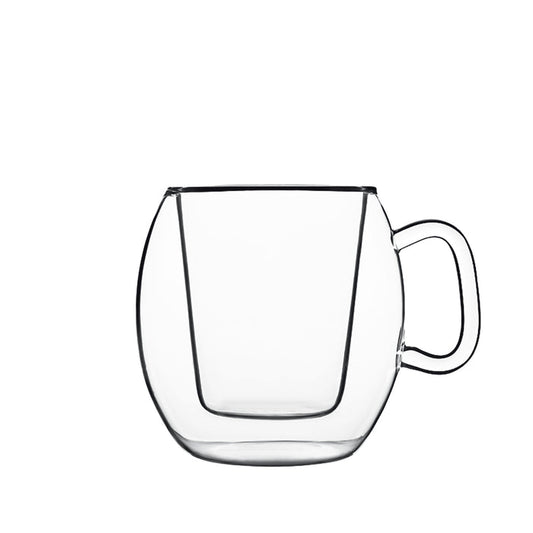 Coffee Double Wall Glasses | 10.25oz | Thermic | Set of 2 - Luigi Bormioli USA