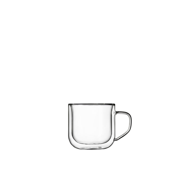 Cappuccino Double Wall Glasses | 8oz | Thermic Sublime | Set of 2 - Luigi Bormioli USA