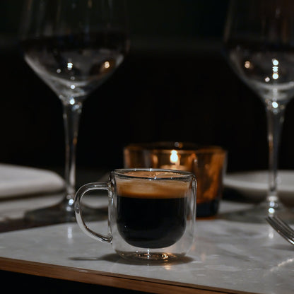 Espresso Double Wall Glasses | 3oz | Thermic Sublime | Set of 2 - Luigi Bormioli USA