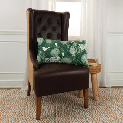 THOMASEN GREEN  BOTANICAL MODERN FARMHOUSE THROW PILLOW