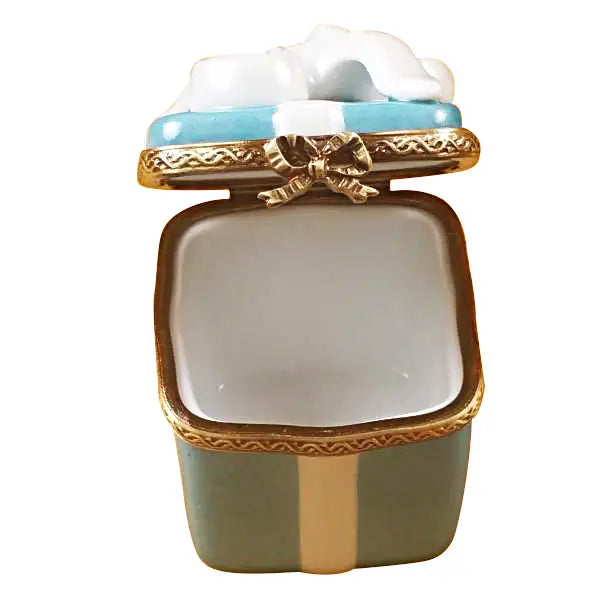 Tiffany Blue Gift Limoges Box