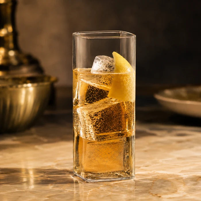 Top Class Square Beverage Highball Glasses