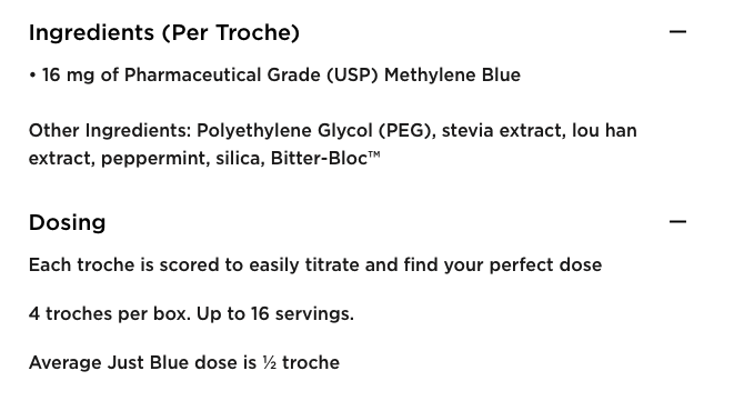 Troscriptions Just Blue Nootropic Buccal Troches 5