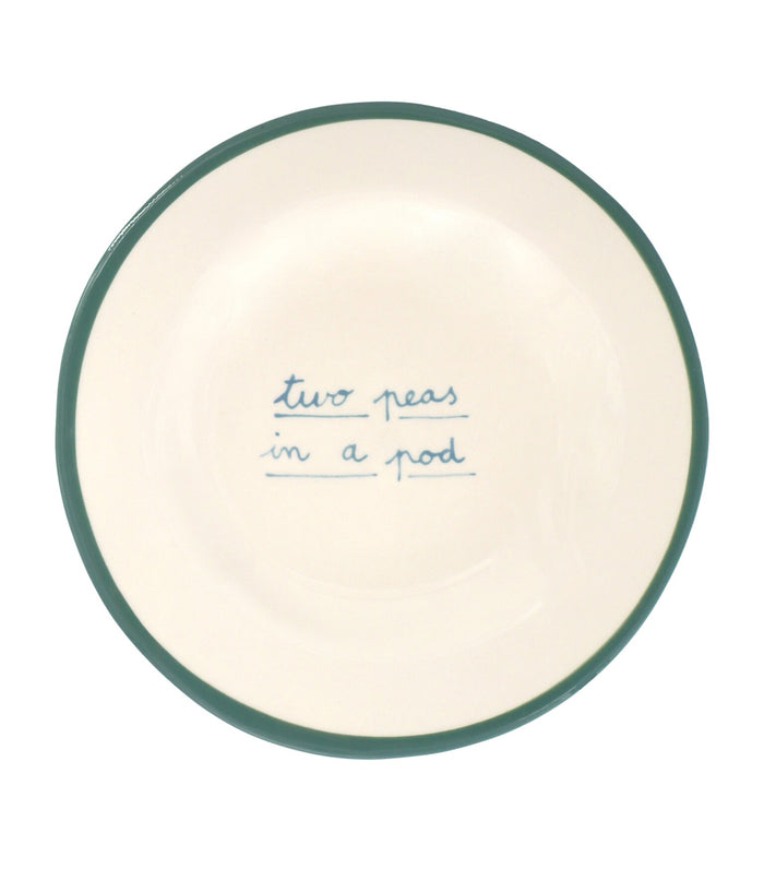 "Two Peas in a Pod" Plate