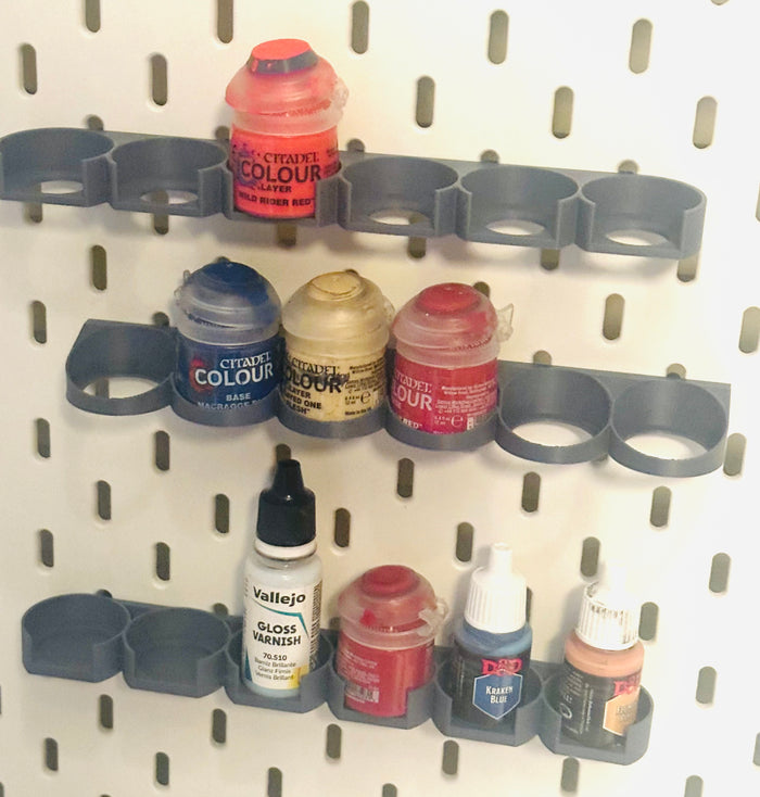 Universal Modular Paint Rack SKÅDIS Compatible 30 or 60 Paint Storage